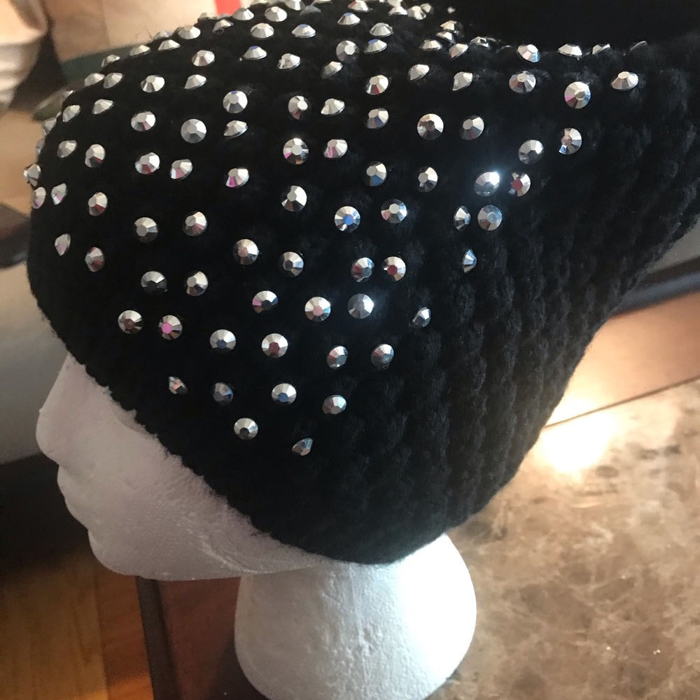 Black Rhinestone Hat - Picture 4 of 4